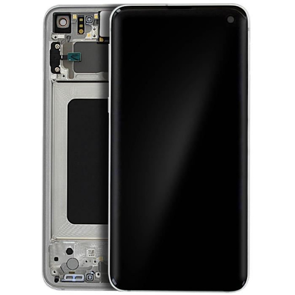 LCD-skærm Samsung Galaxy S10e skærmblok med berøringsoriginal hvid prisme Vitt prisma