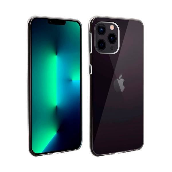 Højkvalitets silikone cover, der beskytter din smartphone mod stød og ridser til Apple iPhone 13/13 Pro i farve Transparent