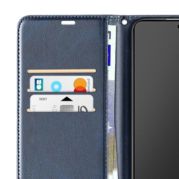 Etui til Samsung Galaxy S25 Edge Klap med Strop Blå Nat Blå