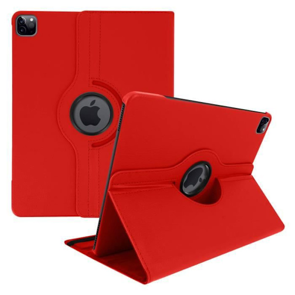 Kotelo - AVIZAR - iPad Pro 12.9 2020 - Täysi kansi - 360° kääntyvä jalusta - punainen Röd