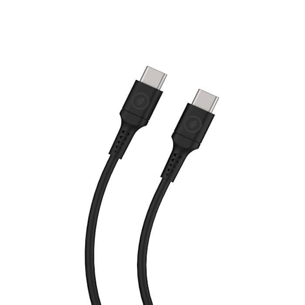 USB-C till USB-C-kabel 60W Laddning och synkronisering 1,2m Muvit Black Svart