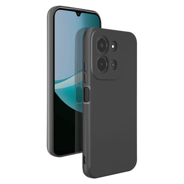 Silicone Soft-Touch Cover til Redmi 15C Fast Cover Serie Sort Svart