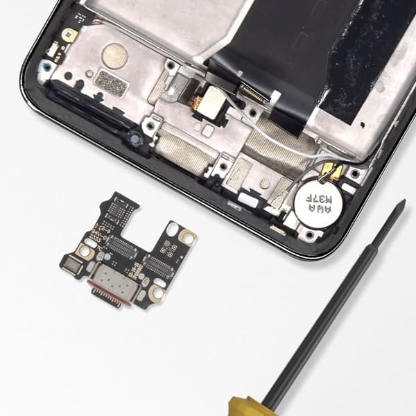 USB C oplader stik til Motorola Edge 40 Neo + sort mikrofon