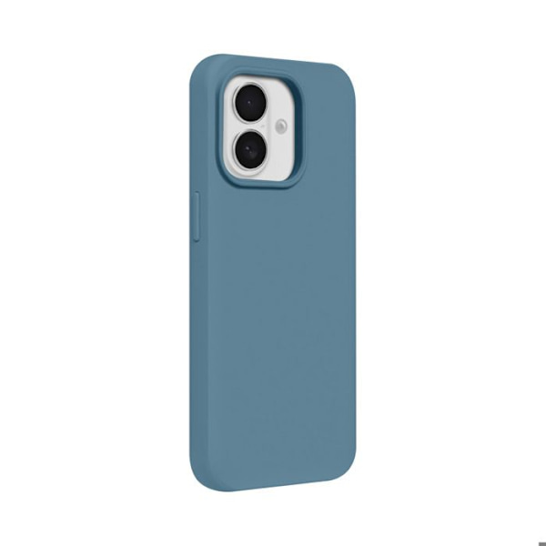 MagSafe-cover til iPhone 16 Plus, blød, stødabsorberende, SolidX-serie, Rhinoshield, blå Blå