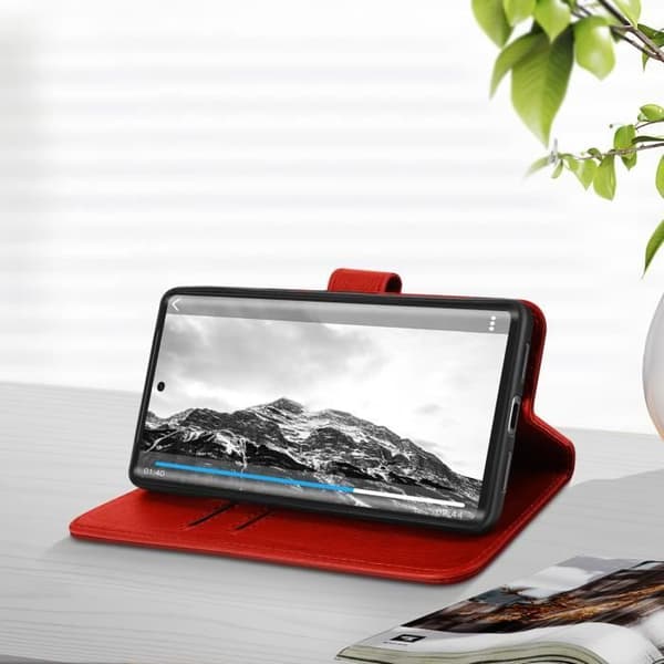 Etui til Google Pixel 7 Pro - AVIZAR - Chesterfield - Rød - Video Support funktion Röd