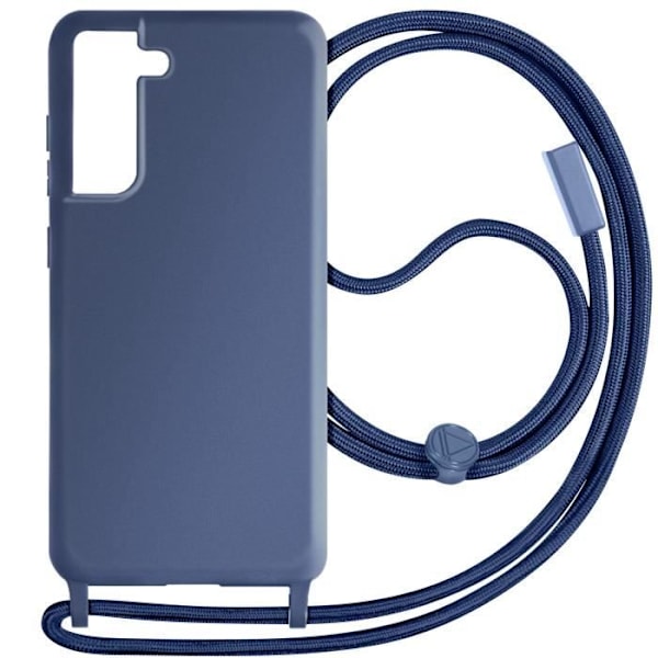 AVIZAR etui til Samsung Galaxy S21 FE - Semi-stiv midnatsblå - 80 cm rem Blå