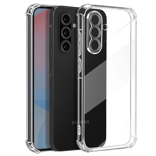 Stötsäker skal för Samsung Galaxy A56 med förstärkta hörn Mayaxess Transparent Transparent