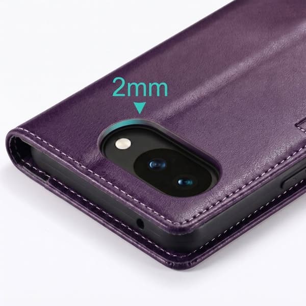 Google Pixel 10a:lle suunniteltu RFID-suojattu lompakko, jossa on tuki, CaseMe, violetti Violett