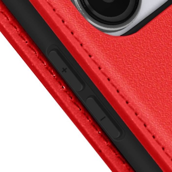 Taske til Oppo Reno 4 Pro 5G - AVIZAR - Kortholder, Video Support, Magnetic Flip - Rød Röd