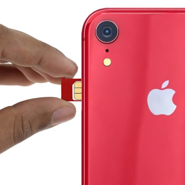 SIM-kortsfack - AVIZAR - iPhone XR - Röd - Byt ut - Kompatibel Röd