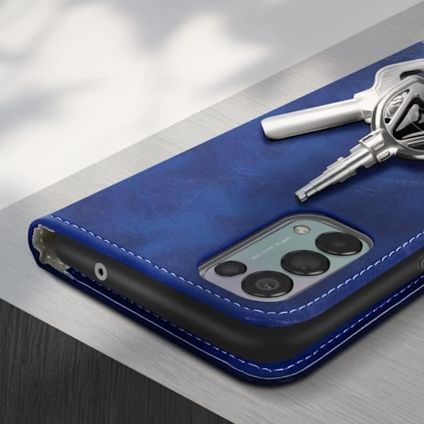 Punge Etui - Oppo - Find X3 Lite - Natteblå - Video Støtte - Magnetisk Lukning Nattblått