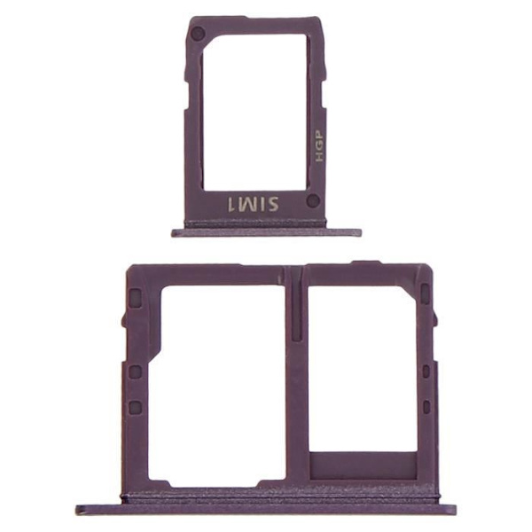 SIM-korttipaikka - AVIZAR - Samsung Galaxy J6 - KaksoisnanoSIM-adapteri - Violetti - 10g lila