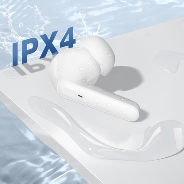 Bluetooth-hörlurar - BLUESTAR - In-ear - Batteritid 4.5h - Vattentålighet IPX4 - Touchkontroll Vit