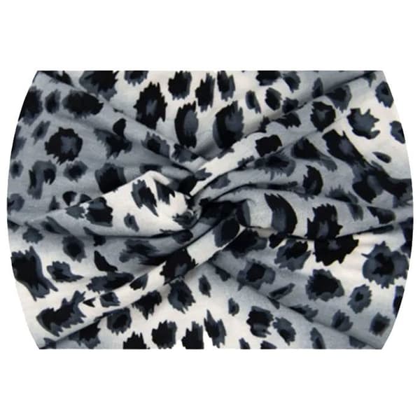 Bandeau - AVIZAR - Leopard Chic - Blødt Bomuld - Grå - Til Kvinder Grå