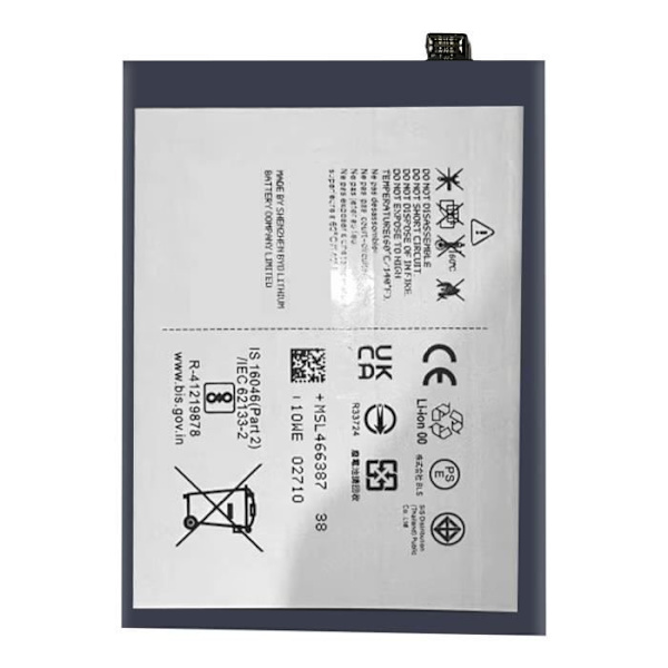 Sisäinen akku AVIZAR BAT-COMP-NP1 Nothing Phone 1: 4500mAh NT01 Musta - Litiumioni - 3,7 V Svart