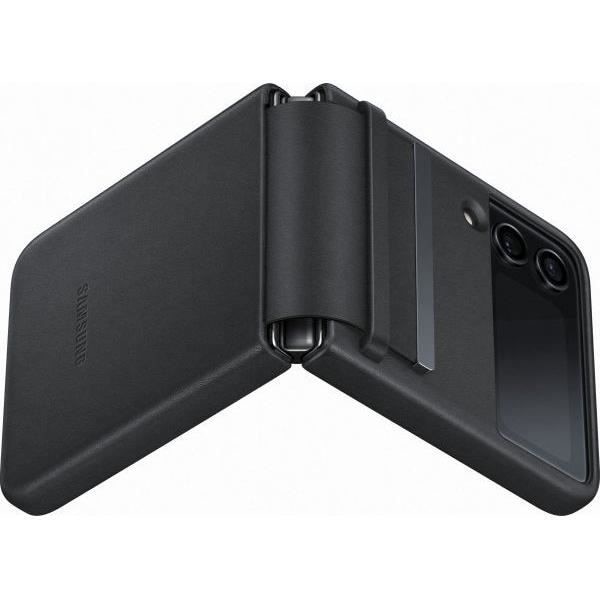 SAMSUNG Galaxy Z Flip4 Læder Taske Sort sort