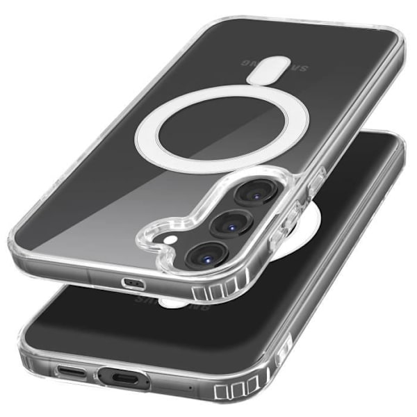 MagSafe-kotelo Samsung Galaxy S24:lle Iskunkestävä, vahvistetut kulmat läpinäkyvä Transparent
