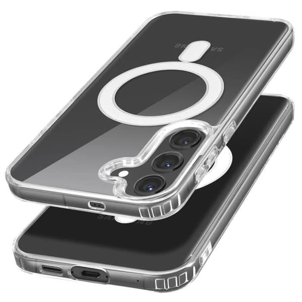 Skal - AVIZERA - Samsung Galaxy S24 - Stötresistent - Transparent - MagSafe Transparent