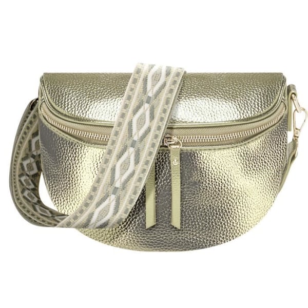 Glamour Shiny Gallantry Gold Crossbody bæltetaske Gul
