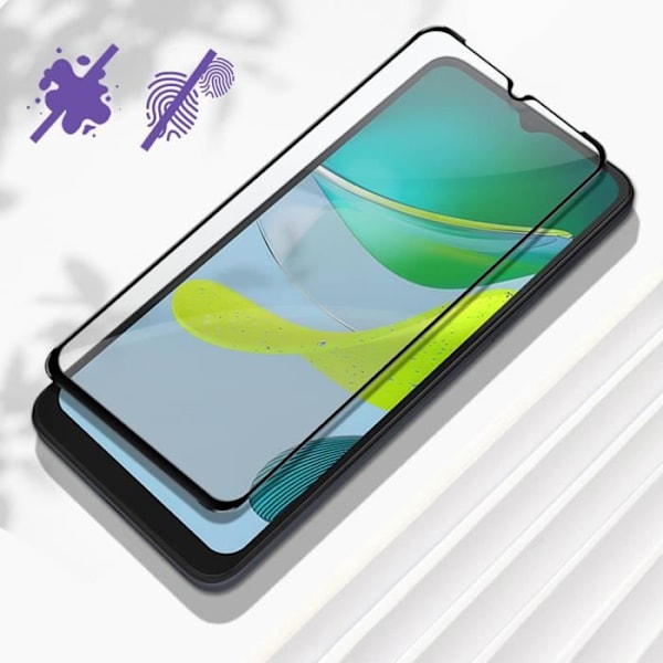 Skyddsfilm - AVIZAR - Motorola Moto E13 - Härdat glas - 9H hårdhet - Totalt skydd Svart