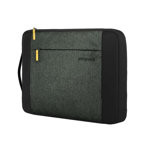 MacBook Pro 14" / Air 13" Kin Sleeve -kantokahvalla ja taskulla STM Musta