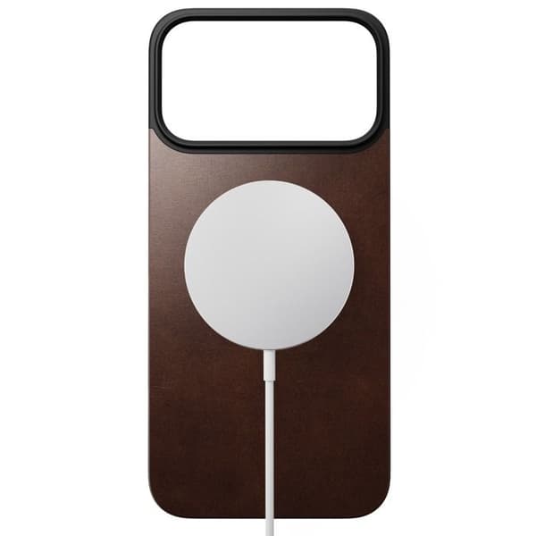 Läderfodral - NOMAD - iPhone 17 Pro Max - Rustik Brun - Ultrafin - Kompatibel med MagSafe Rustik brun