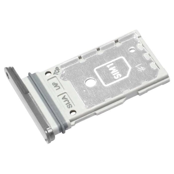 Udskiftning til SIM-kortbakke - Samsung Galaxy S22 Ultra - Hvid - 2 Nano SIM-pladser Vit
