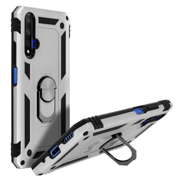 Coque Antichock - AVIZAR - Honor 20 / Huawei Nova 5T - Stöd för video - Bi-material - Grå Silvergrå