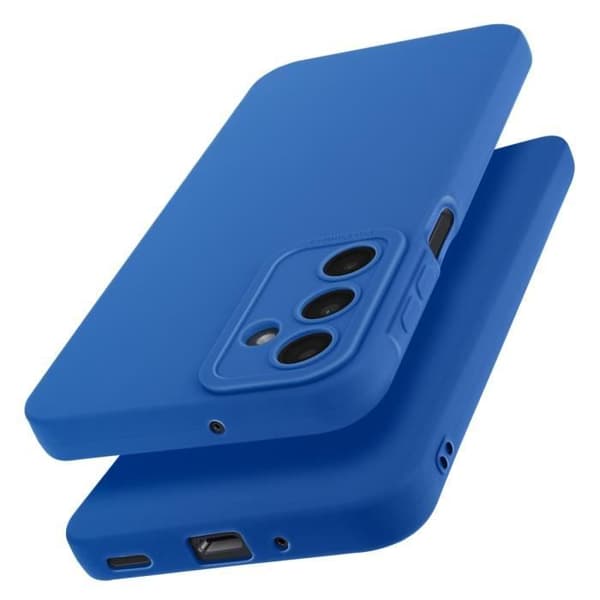 Coque - Samsung - Galaxy A16 - Slinky Silikon - Kamera Blockerad - Soft-touch Finish Blå