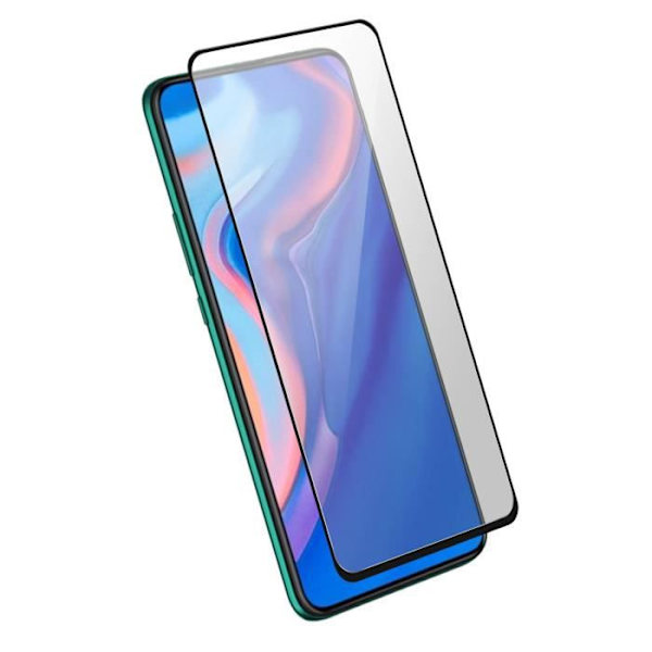 Skyddande film - AVIZAR - Huawei P Smart Z / Y9 Prime 2019 - Härdat glas 9H - Avfasad - Svart Svart