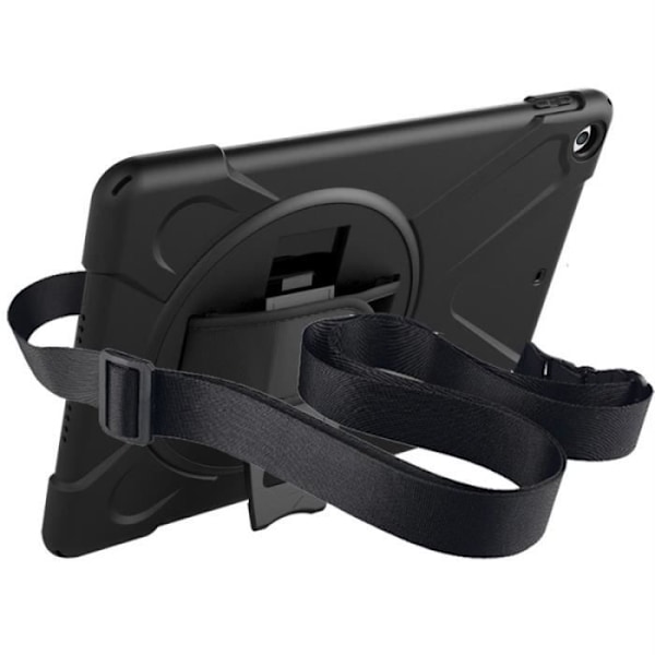 Kotelo Galaxy Tab A8:lle 10,5" täysi suoja ja 360° kääntyvä kahva Eiger Black Svart