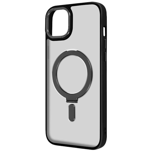 Coque - AVIZAR - iPhone 15 Plus - MagSafe - Silikon Gel - Stödring Svart