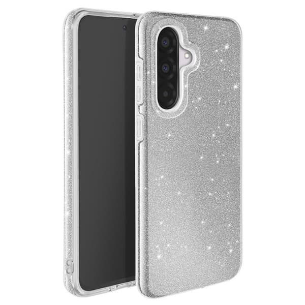 Hölje - MEDDELA - Samsung Galaxy A36 - Stötabsorberande - Paljetter - Glittrande Grå