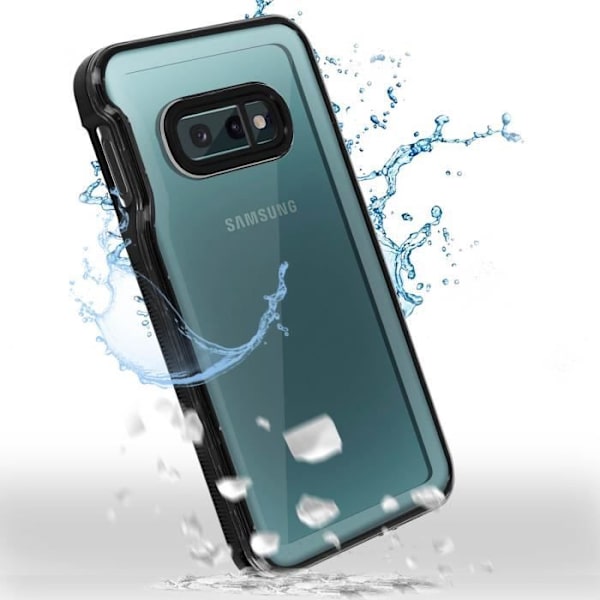 Coque - REDPEPPER - Samsung Galaxy S10e - Vandtæt 2m - Stødsikker - Semi-rigid Svart