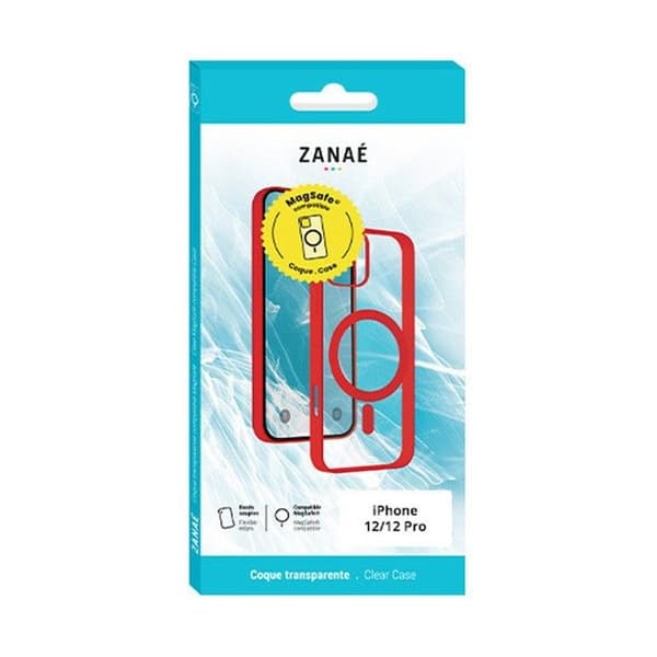 Skyddsskal - ZANAÉ - iPhone 12/12 Pro - Röd - MagSafe - Elegant Röd
