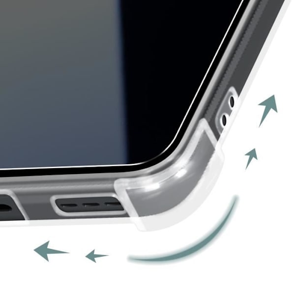 Kotelo Xiaomi Redmi 13C Iskunkestävälle + 9H Tempered Glass Transparent Transparent