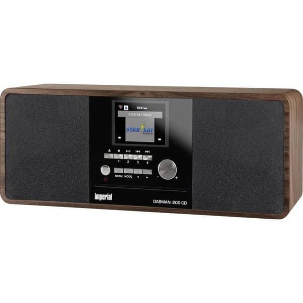 Lydsystem - TELE STAR - imperial DABMAN i200 CD - CD/MP3-afspiller - Bluetooth - DAB/DAB+/FM Træ