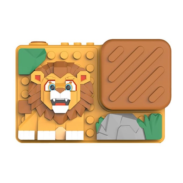 Digitalkamera til Børn 18MP Rotating Lion med Mini-Spil og Filtre Gul Gul