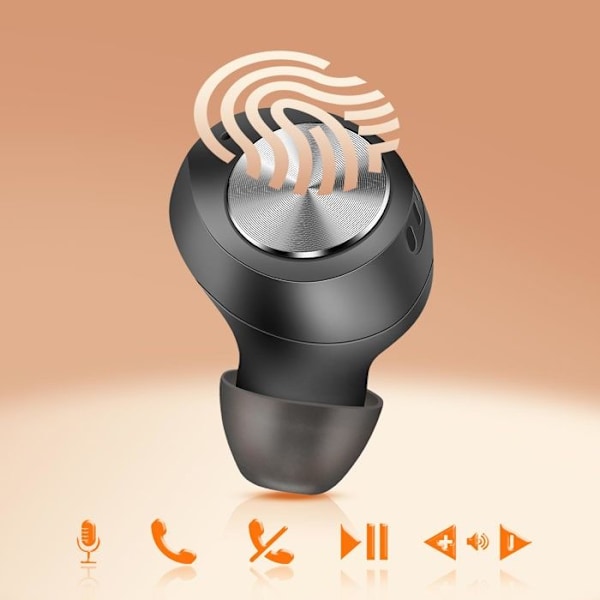 Bluetooth-hörlurar med inbyggd mikrofon LinQ Svart Svart