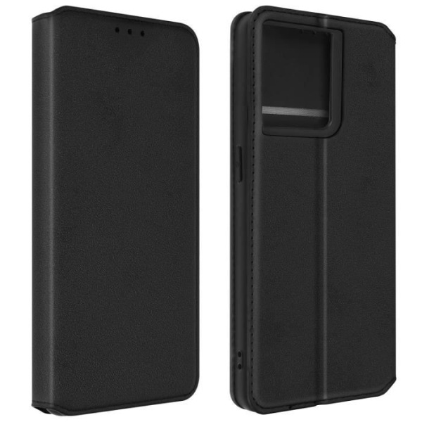 AVIZAR Taske til Oppo Reno 8 5G - Sort - Flip Card Holder Video Support Svart