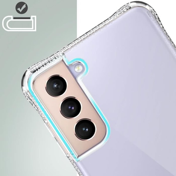 Itskins förstärkt skyddsfodral till Samsung Galaxy S21 Plus - Genomskinlig Vit