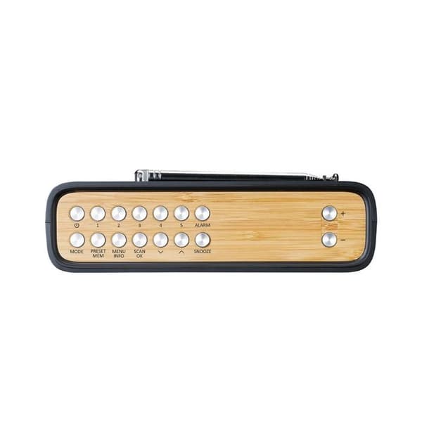 Lenco PDR-045BK - DAB+ radio Bluetooth® 5.0 - Musta Bambus, Sort