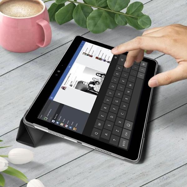 Housse - Microsoft - Surface Go - Folio Flip Case - Videostöd - Heltäckande Skydd Svart