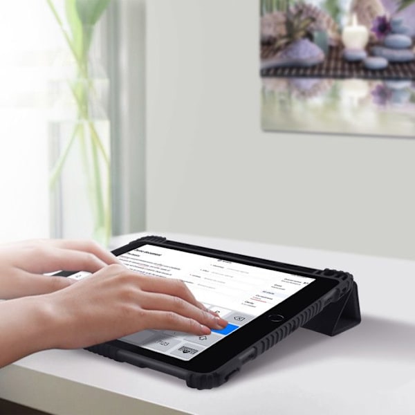 Etui Support Video Tastatur Akashi Sort Apple iPad 2021, 2020, 2019 10.2