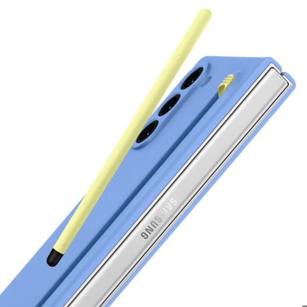 Coque - Samsung - Galaxy Z Fold 6 - Blød Berøring - Touch Stylus - Robust Beskyttelse Blå
