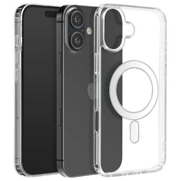 MagSafe Fodral för iPhone 16 Plus Polycarbonate Contour Silikon Transparent Transparent