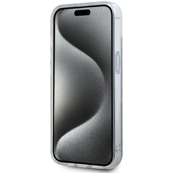 IPhone 15-fodral - DKNY IML DKNY IML Mono & Stripe MagSafe (DKHMP15SHRHSEB) - Blå
