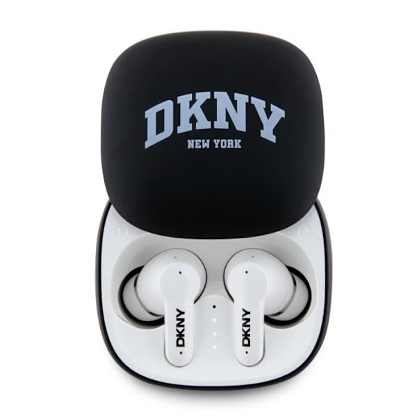 Langaton TWS Bluetooth 5.3 -kuulokkeet 3D Rubber Matte DKNY Valkoinen Svart