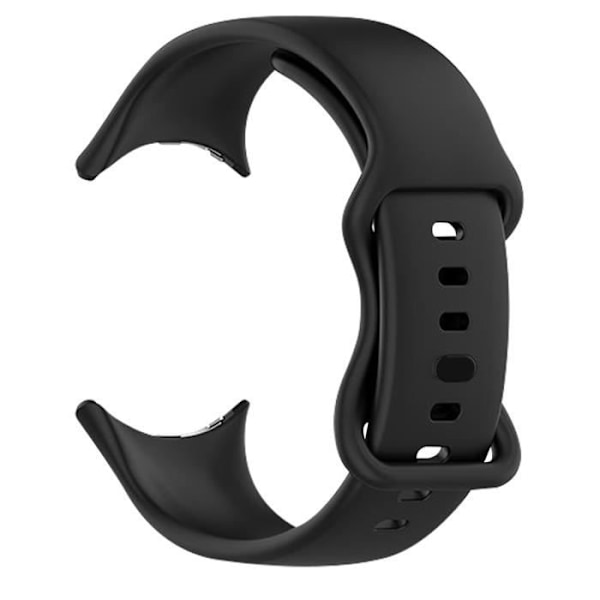Justerbar taktisk sort silikonestrop til Google Pixel Watch Svart