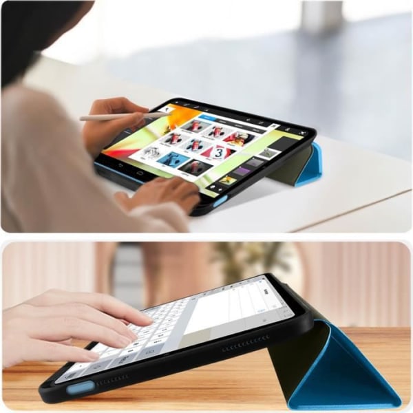 Fodral för iPad 10.9 2022 Magnetic Flip Video Stand och tangentbord Himmelsblå